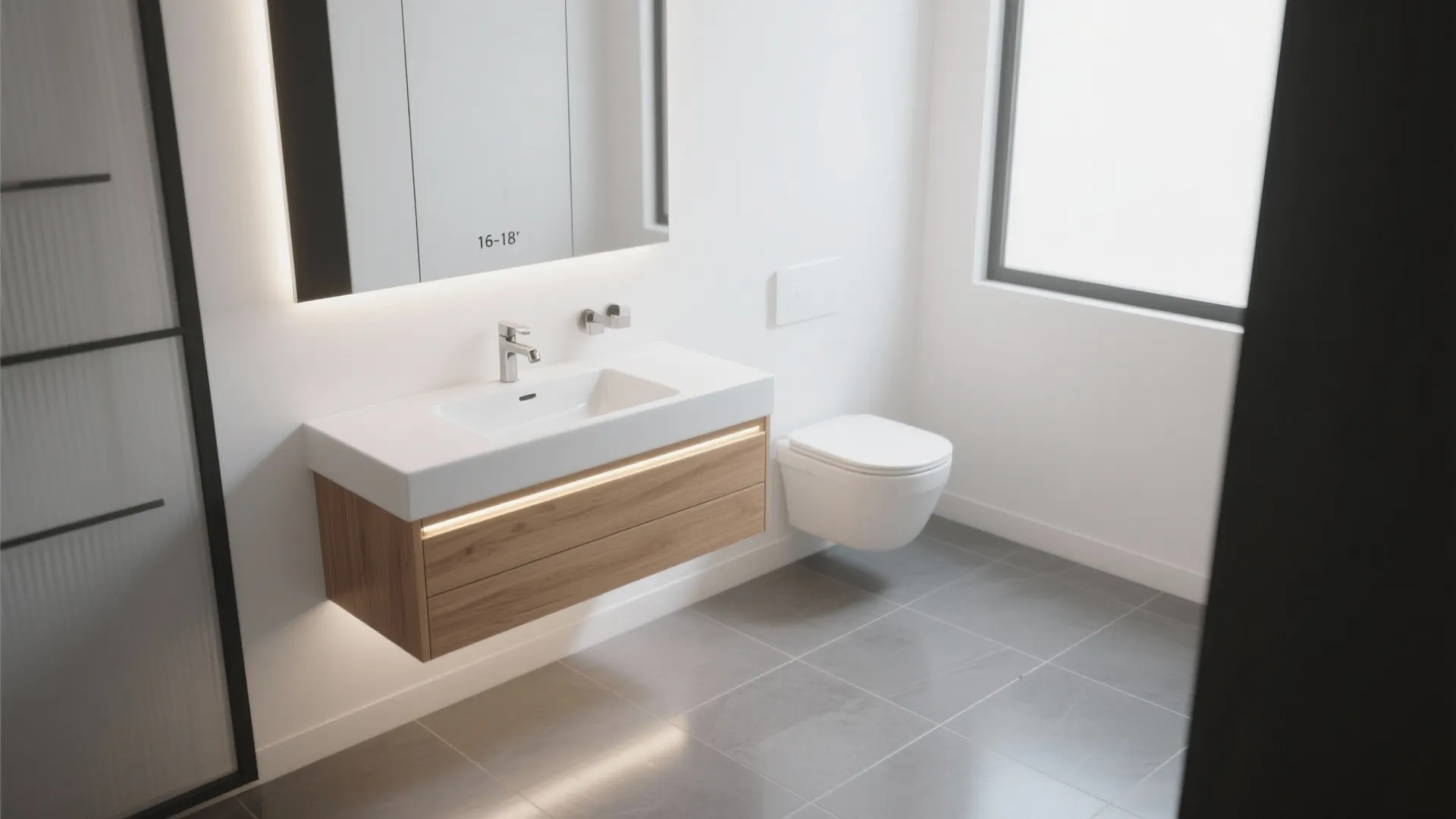 Floating Slim Vanity (Wall-Mounted)