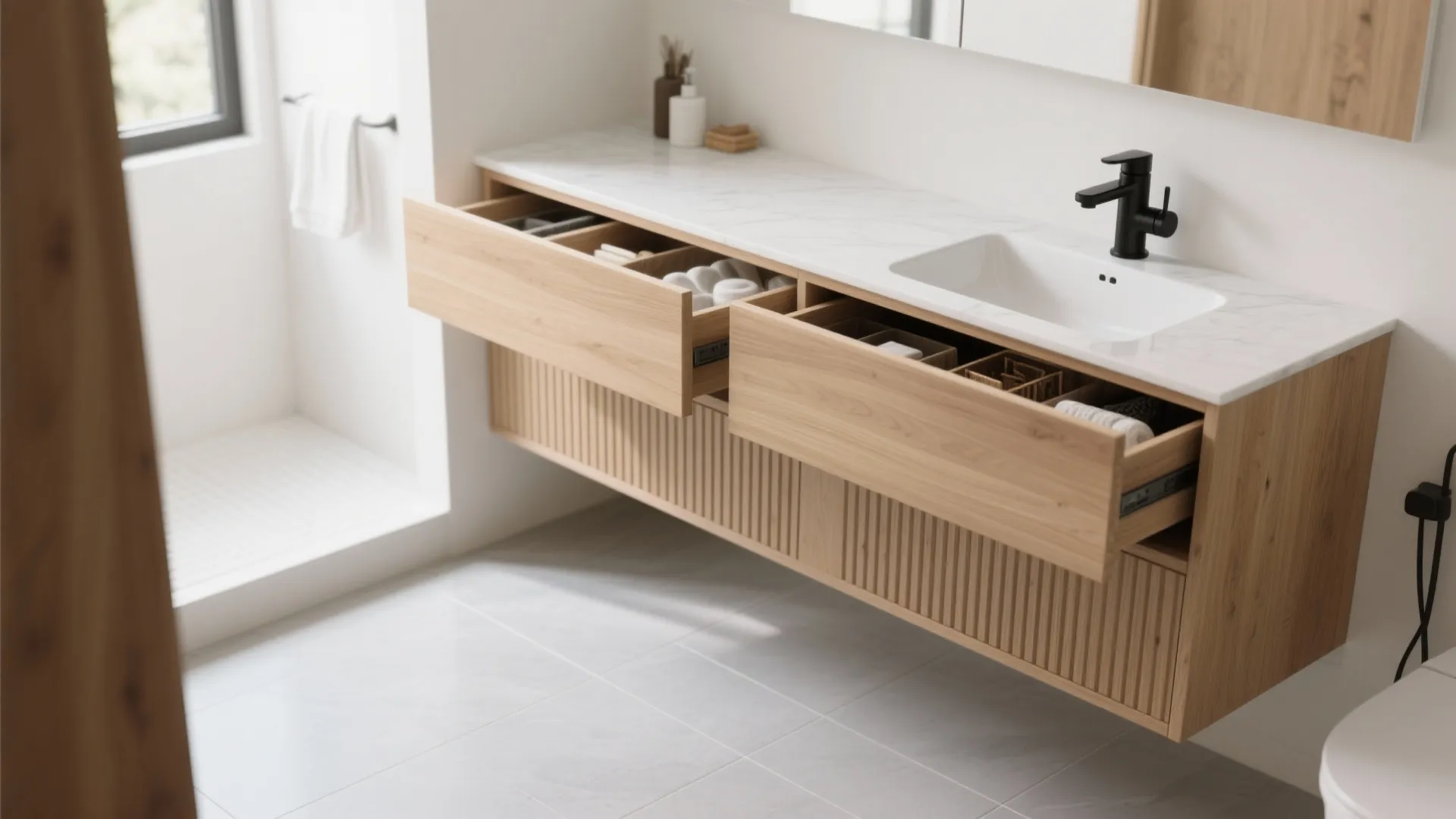 Floating Vanities With Deep Drawers