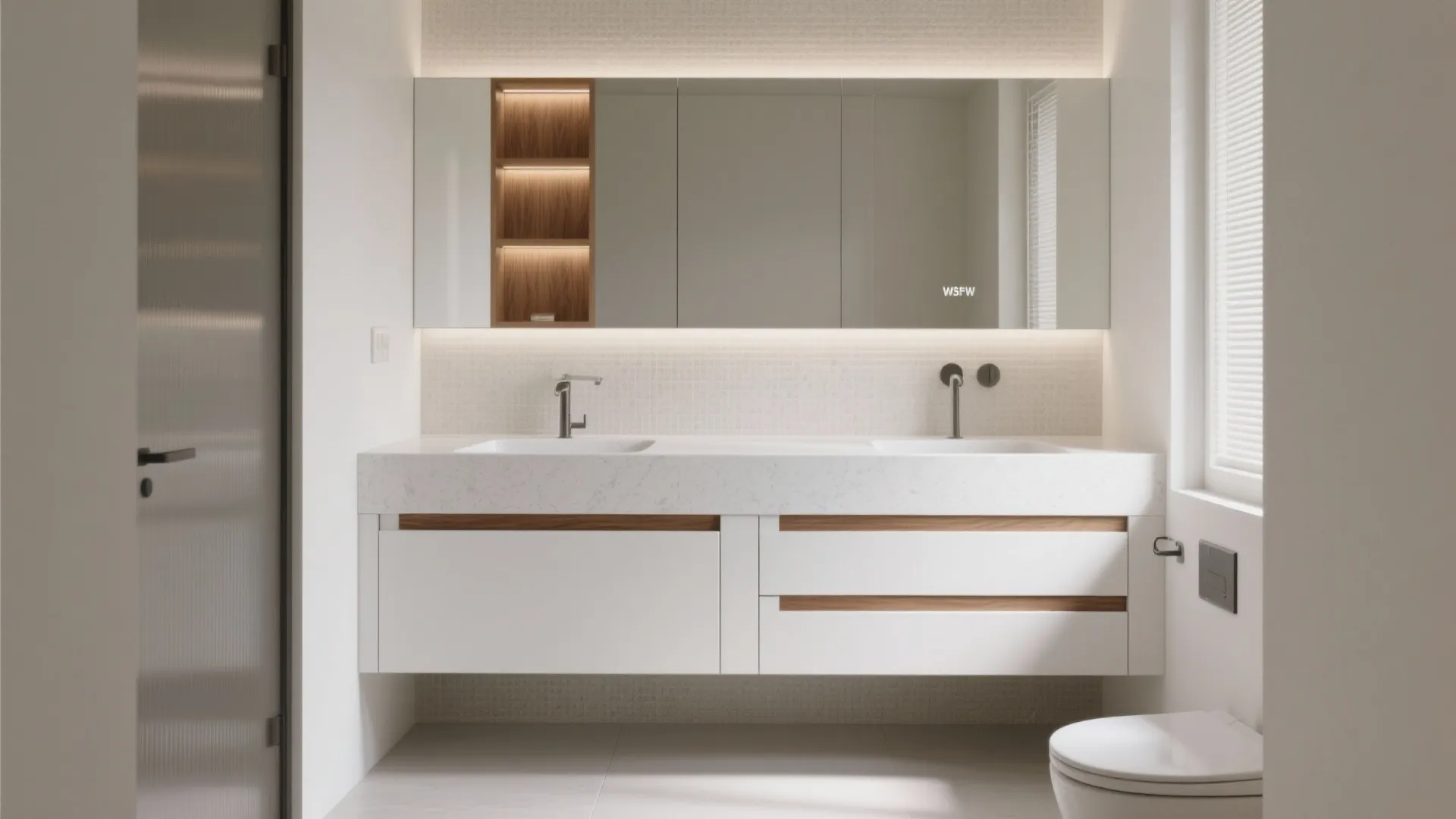 Minimalist Floating Vanity Storage