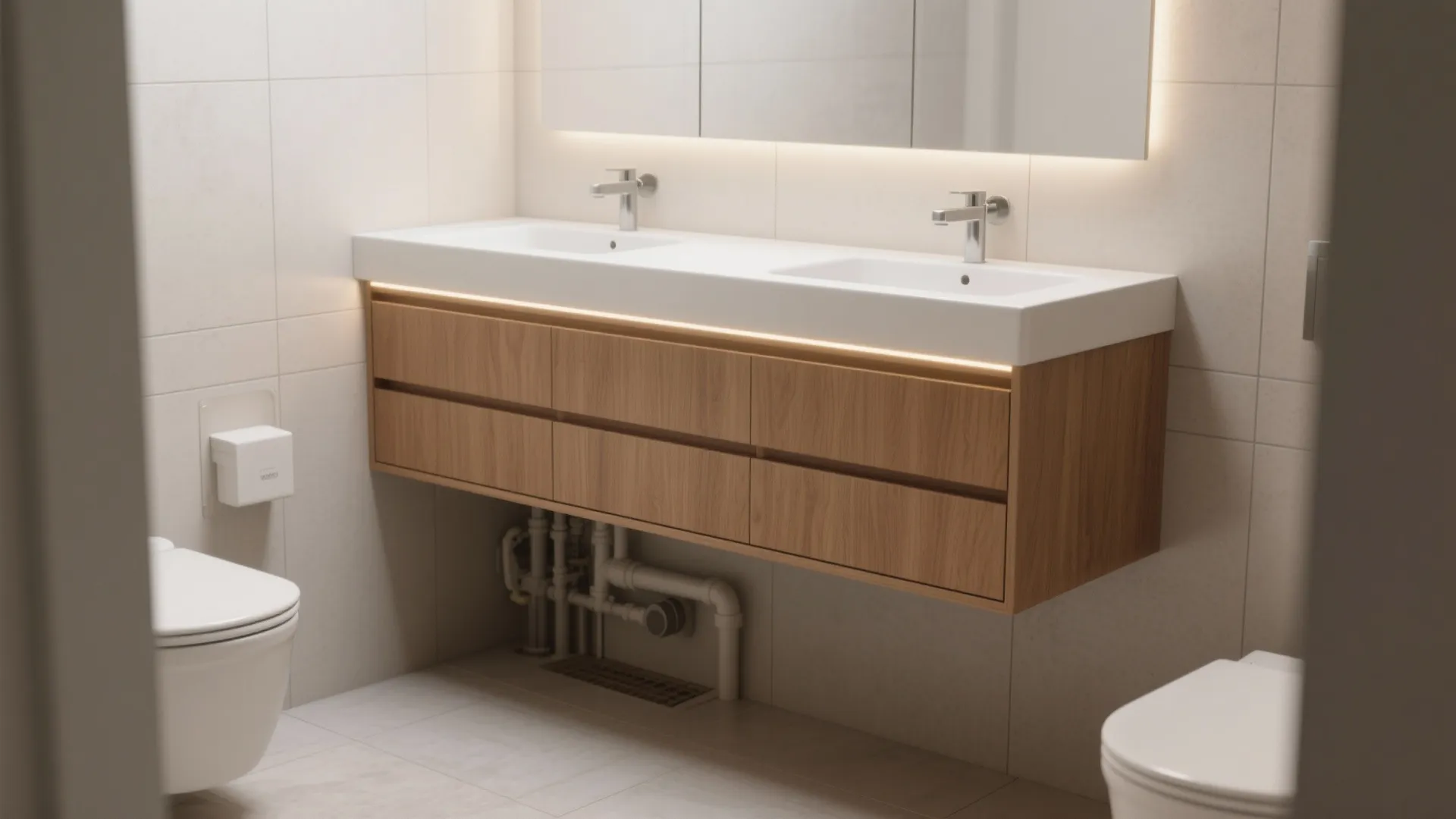 Contemporary Bathroom Ideas — 5 Small-Bathroom Tips: Five compact, stylish solutions to make a small bathroom feel contemporary and roomy