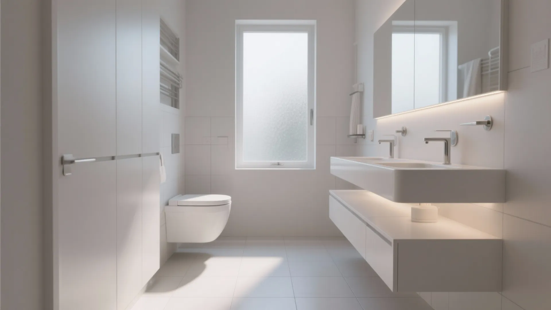 6. Choose Floating White Vanity Units