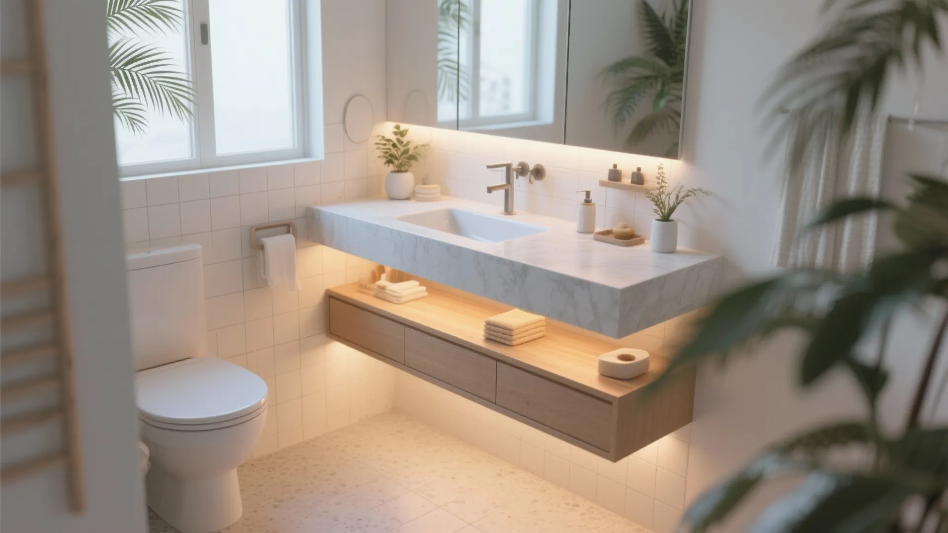 Idea 1: Floating Vanities