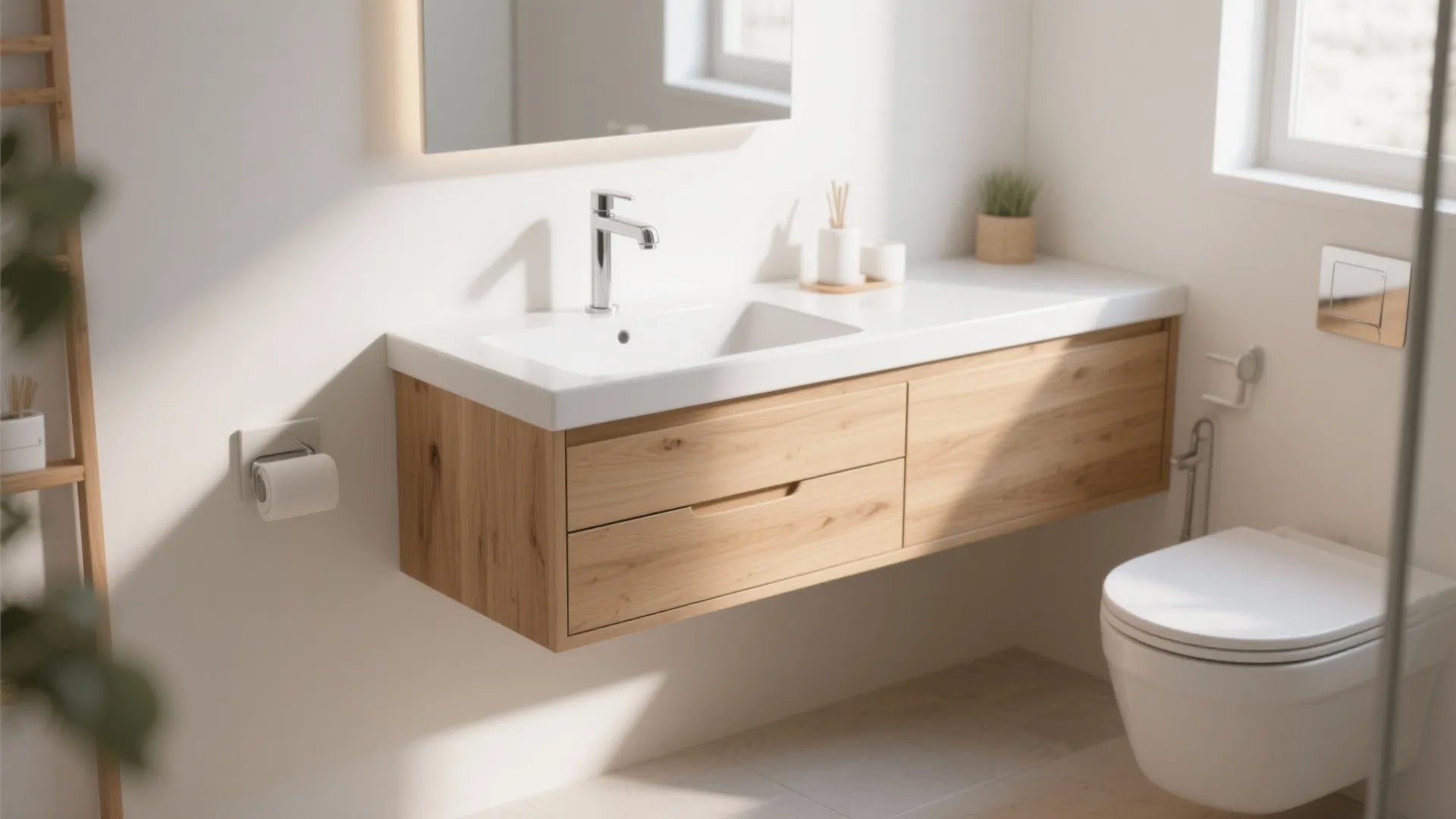 1. Wall-mounted vanities