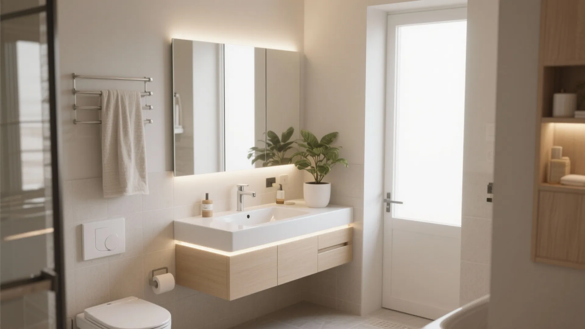 2. Floating Vanity Magic