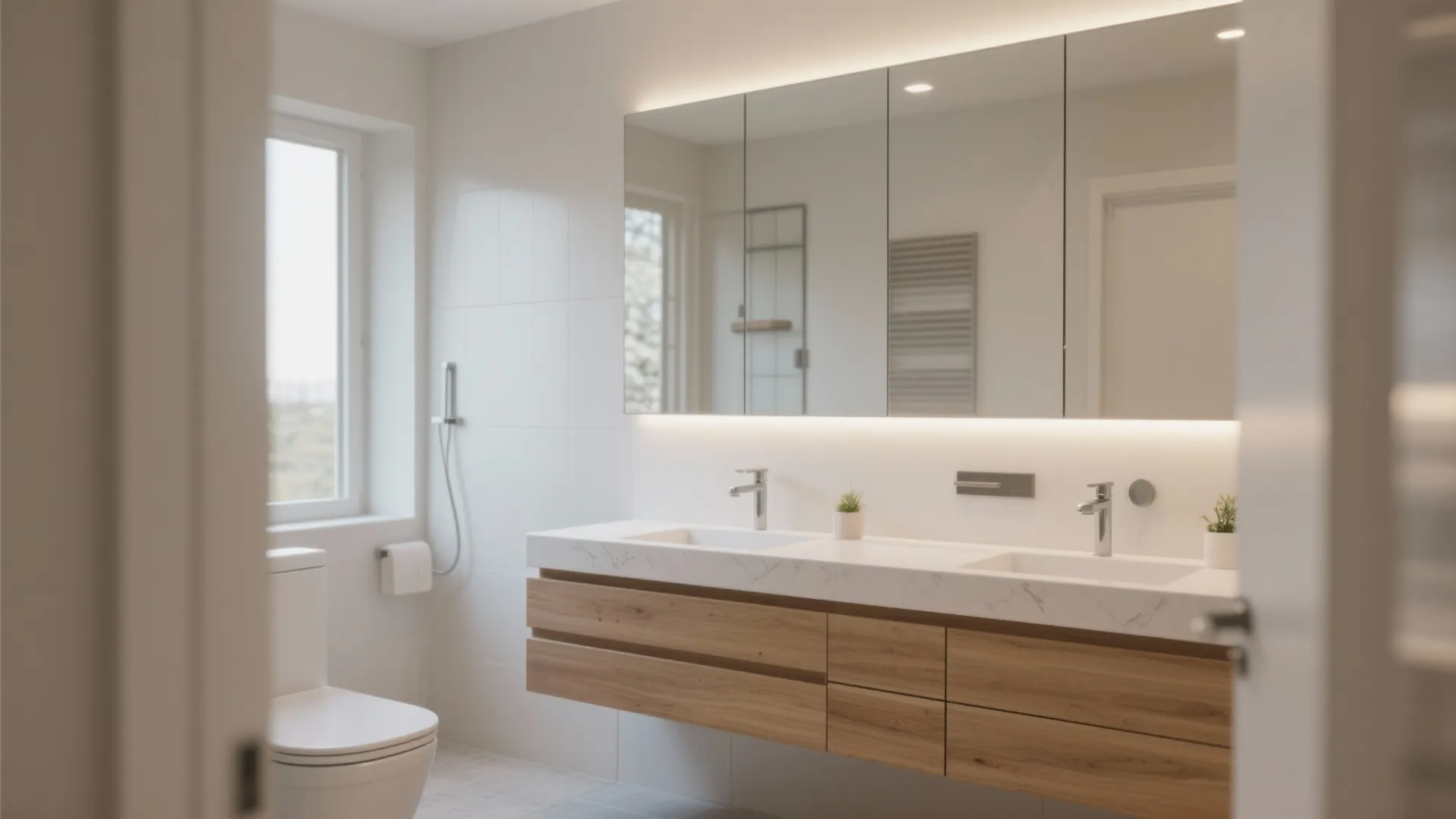 5. Install a Floating Vanity