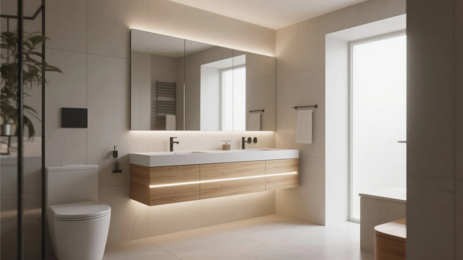 2. Floating Vanity Magic