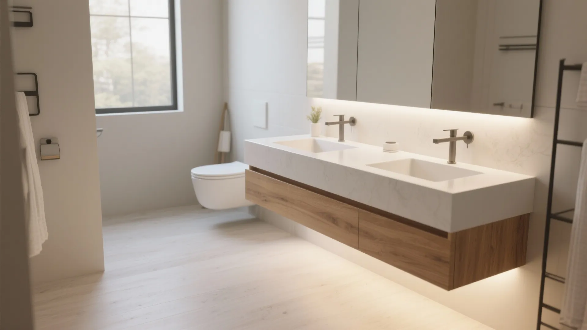 2. Floating Vanities