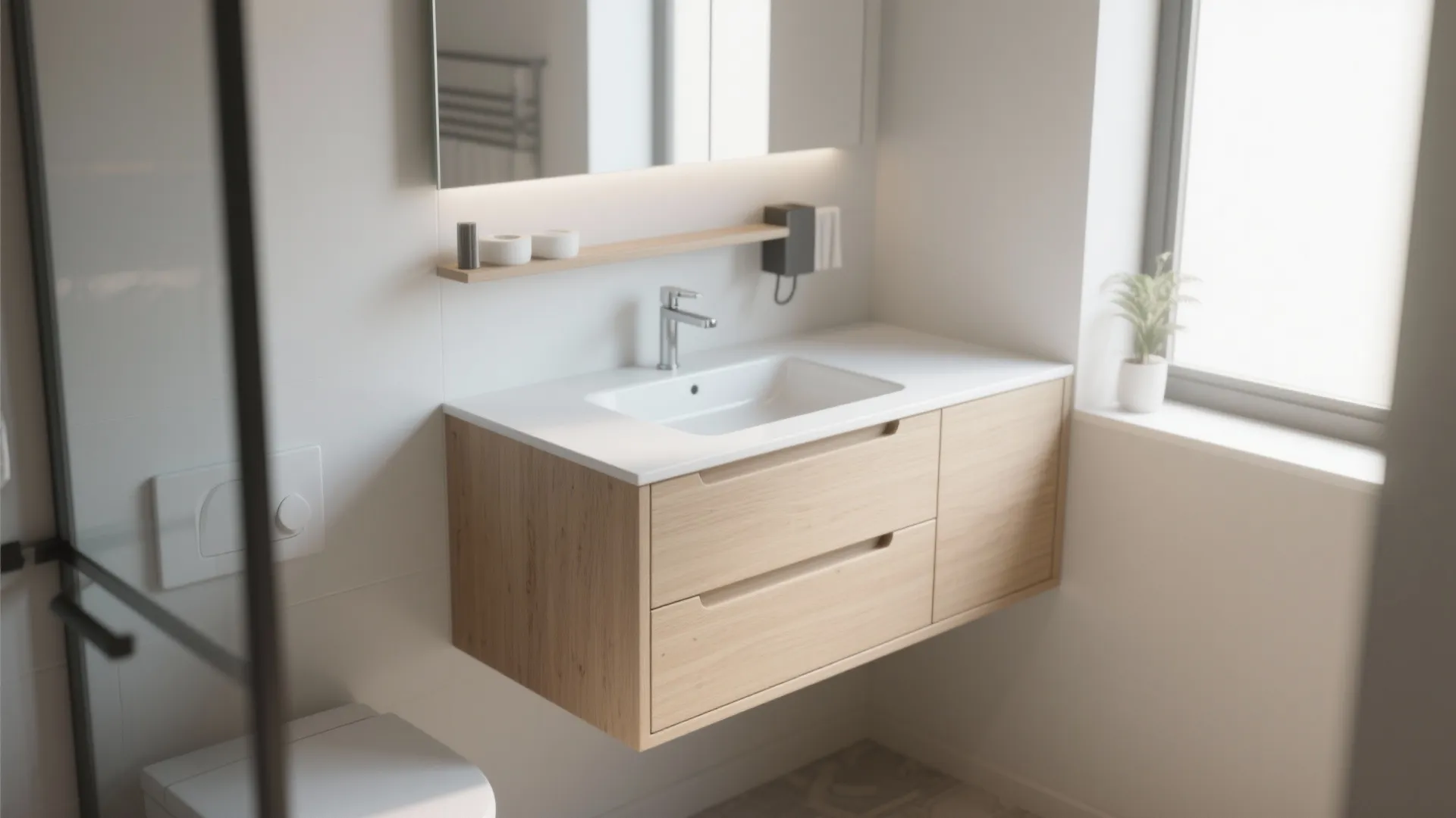 Minimalist Floating Vanity