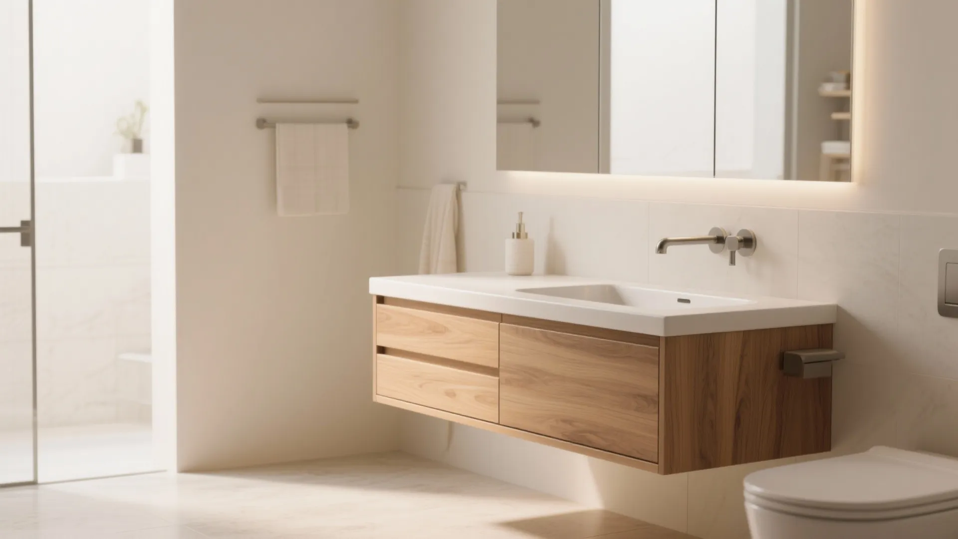 1. Floating Vanity Cabinets