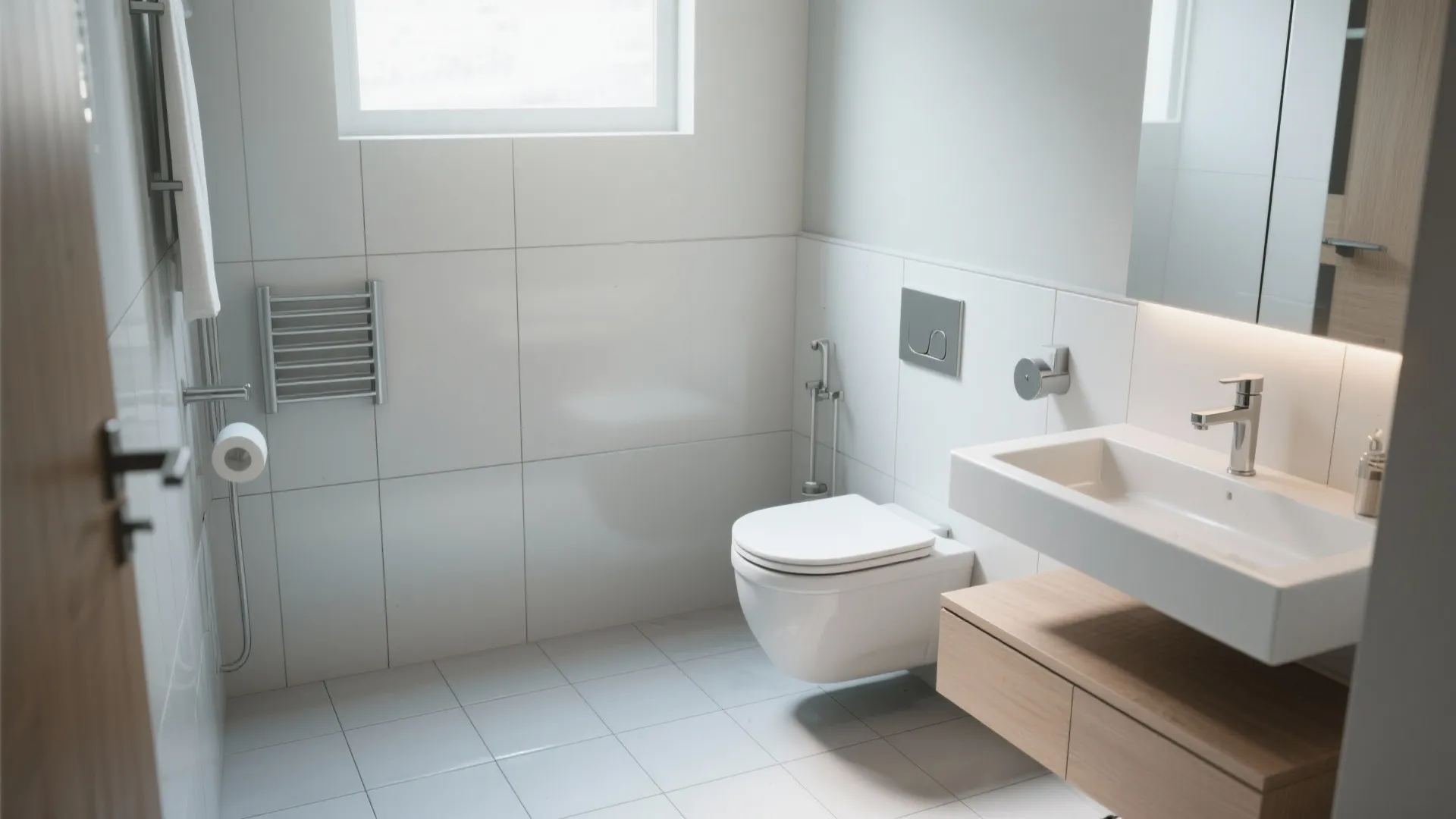 4. Install accessible fixtures for easy cleaning