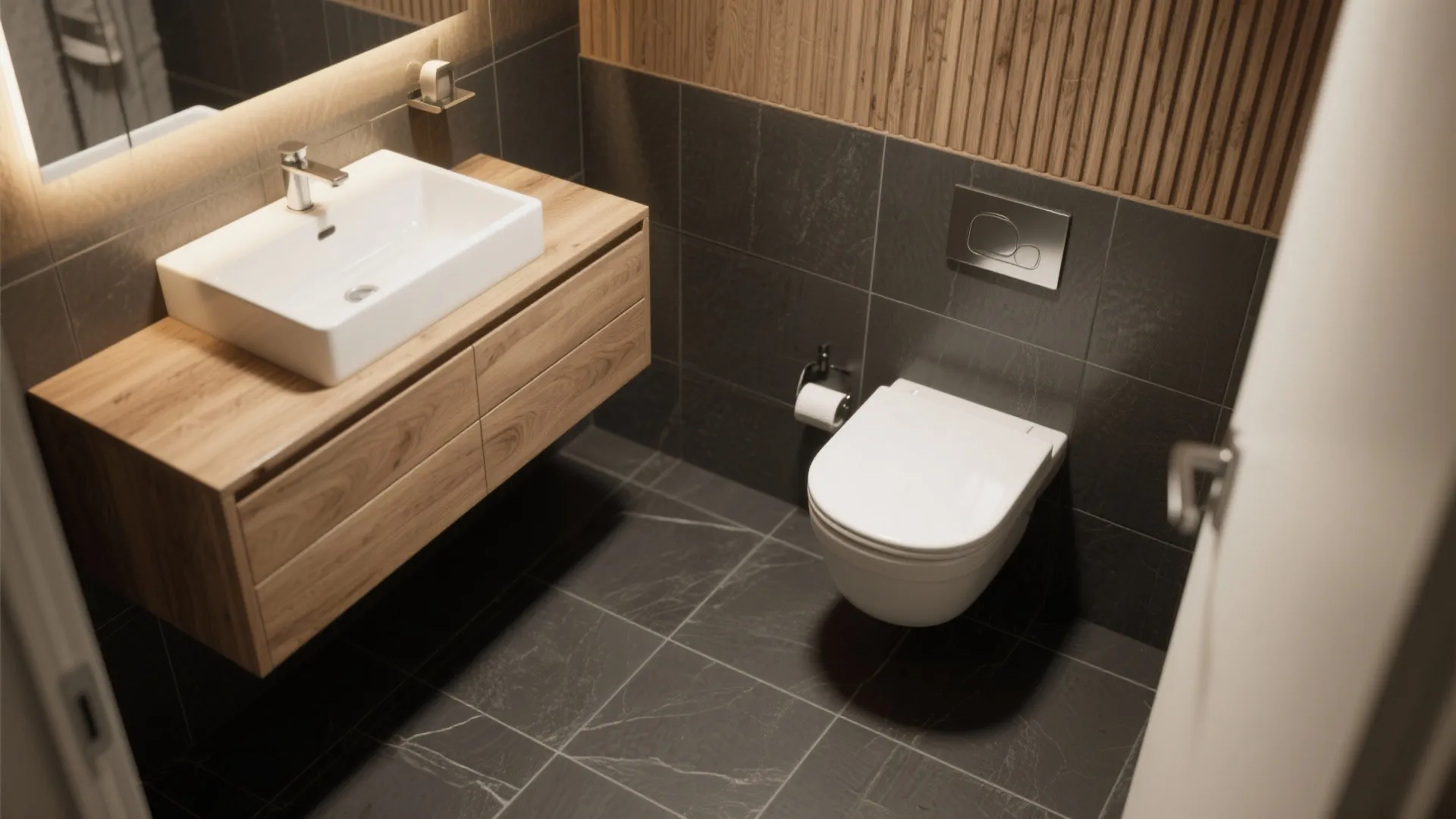 4. Choose floating fixtures