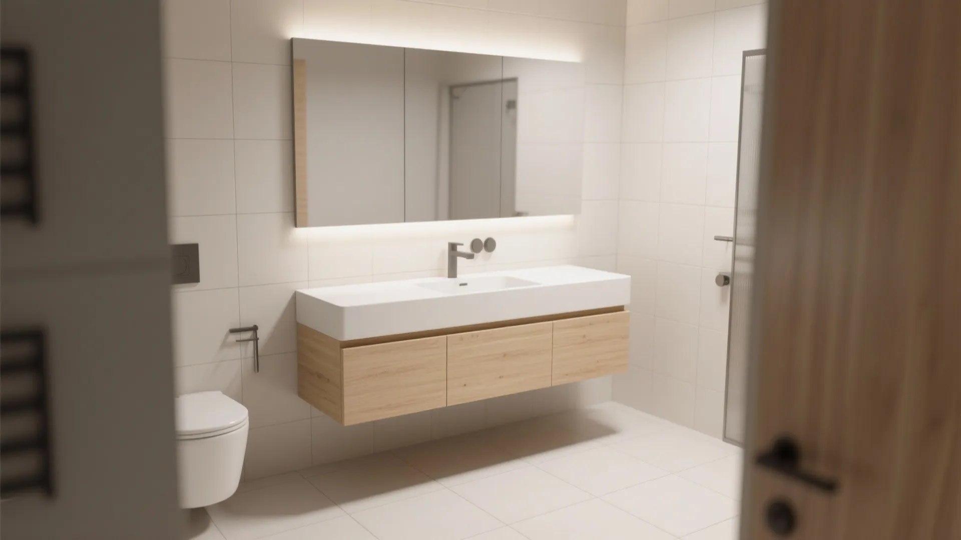 1. Wall-mounted vanities