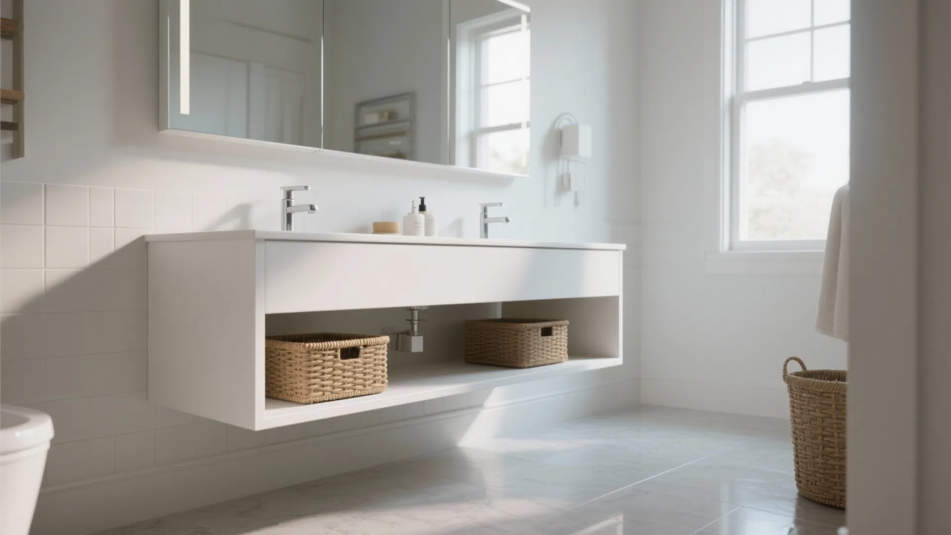 1. Float it to widen the floor