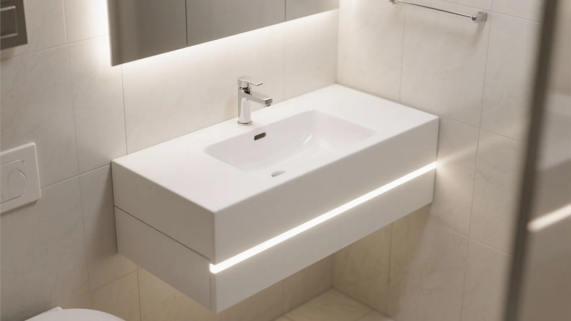 1. Floating Vanity Magic