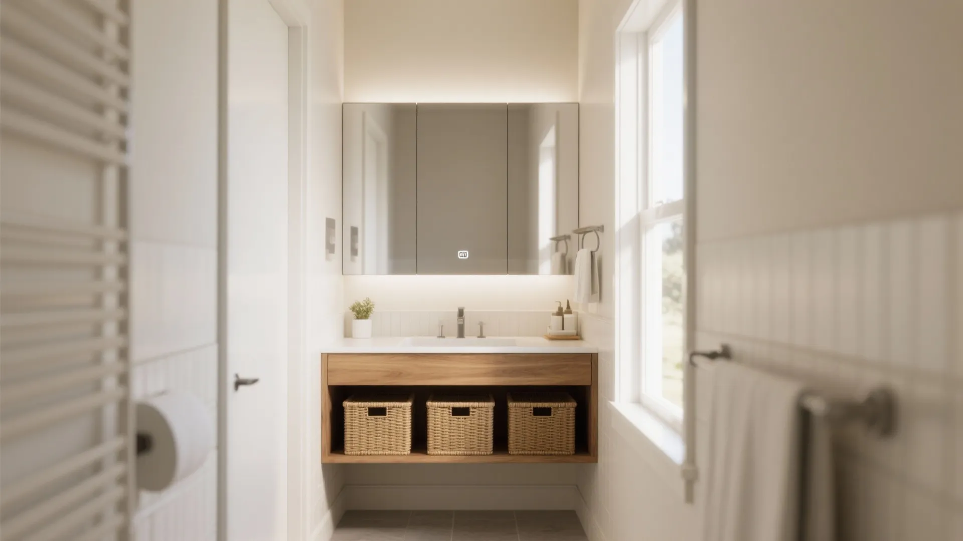 1. Floating Vanity Magic