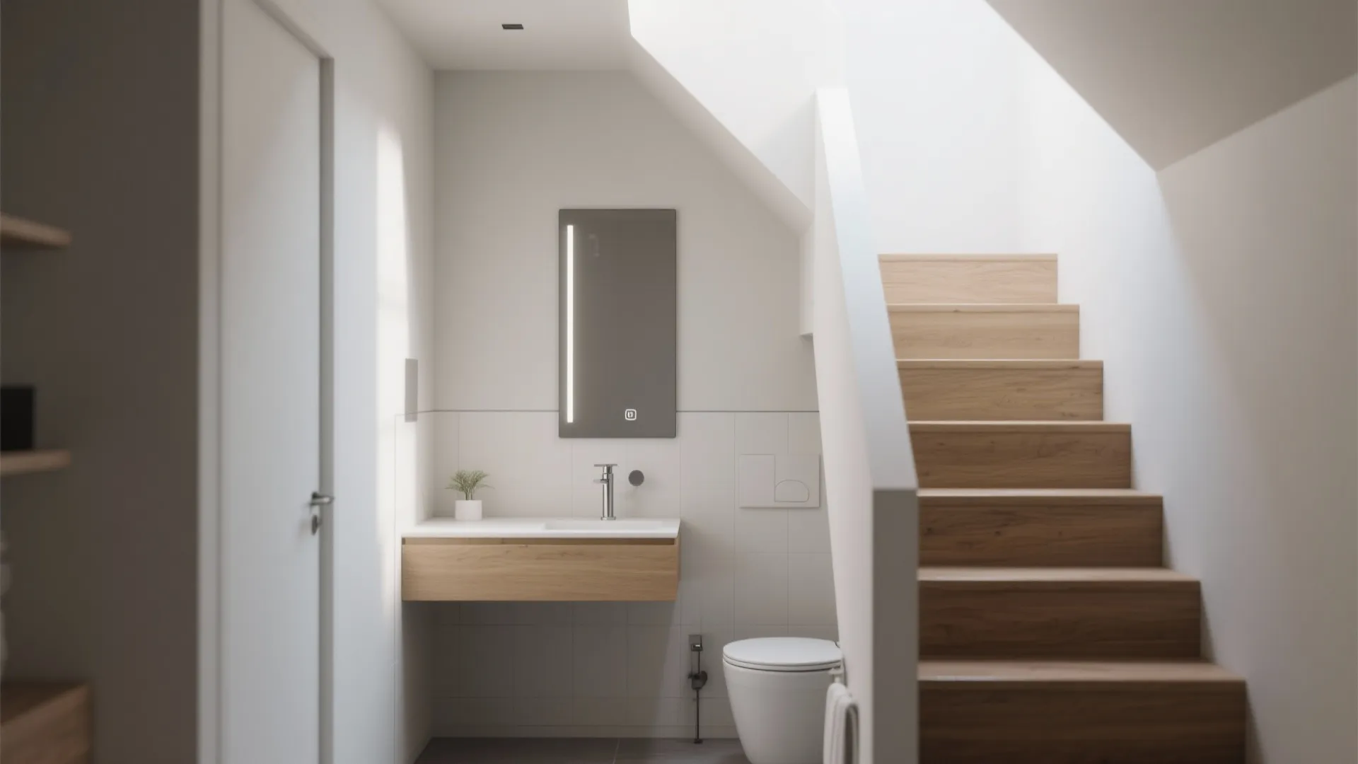 1. Floating vanity magic