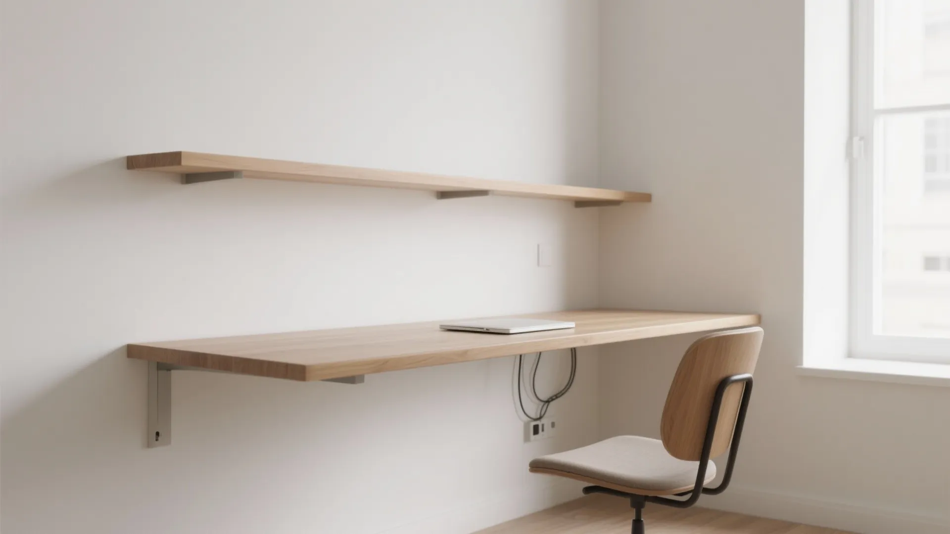 1. Floating Wall Desk