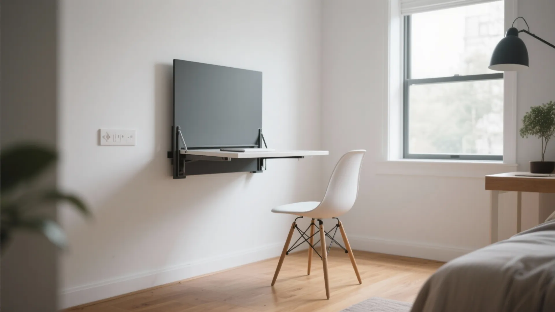 1. Wall-Mounted Desks