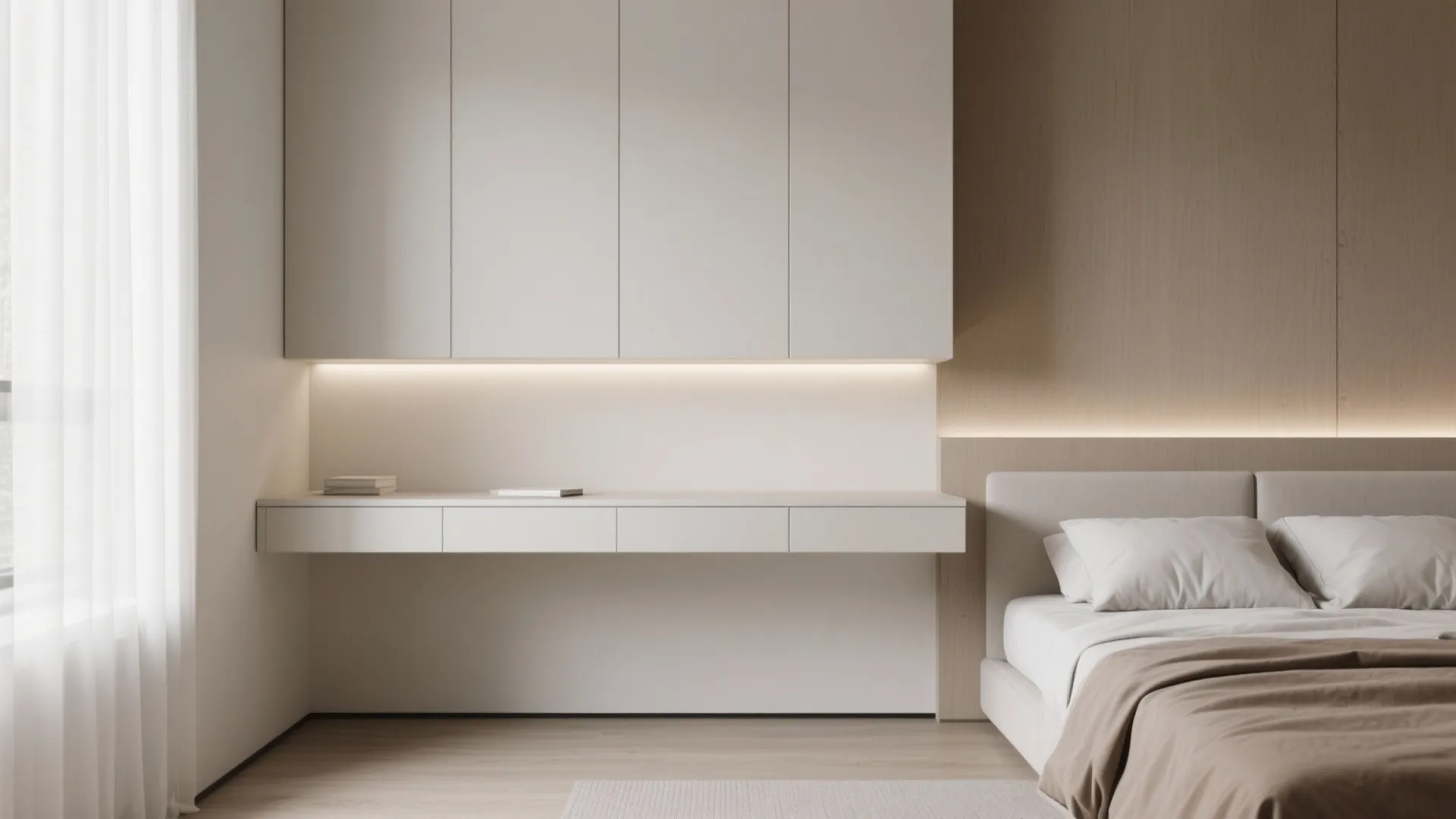 Floating Wall-Mounted Desk