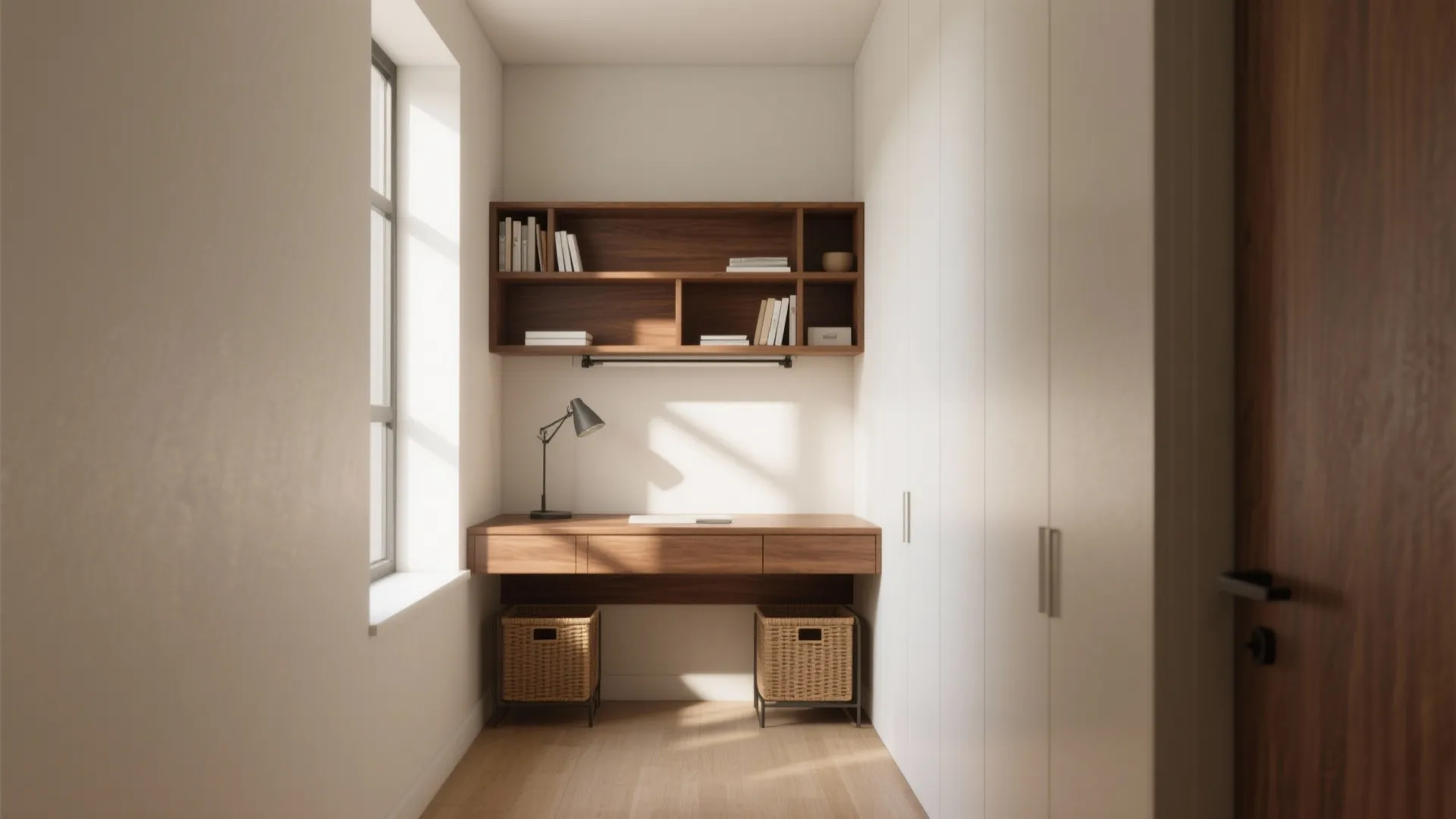 Floating Wall-Mounted Desk