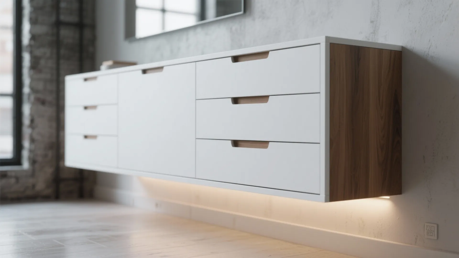 4. Floating Wall Dresser