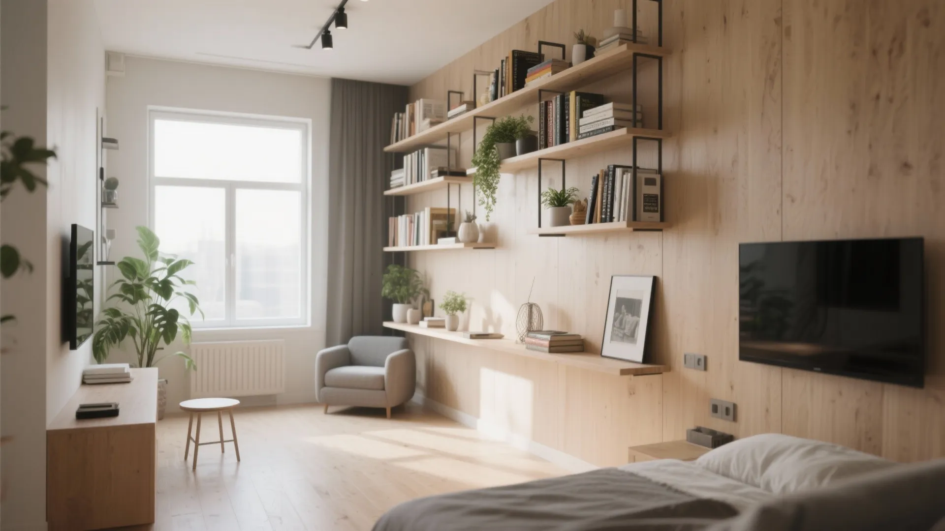 Floating Wall Racks for Airy Spaces