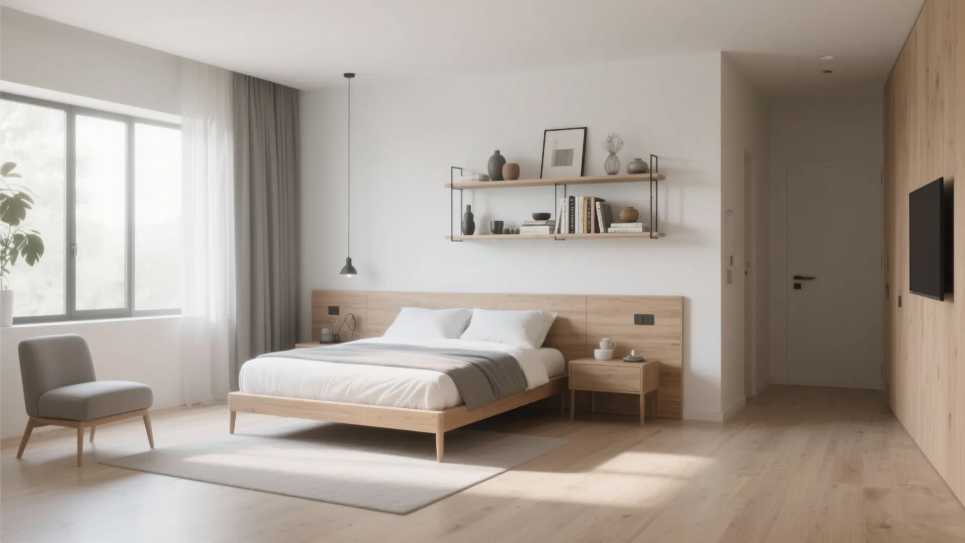 1. Floating Wall Racks for a Sleek Look