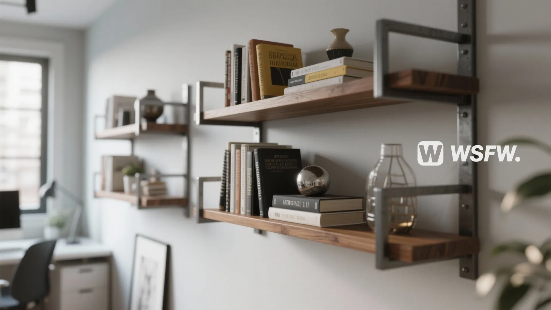 1. Floating Wall Shelves