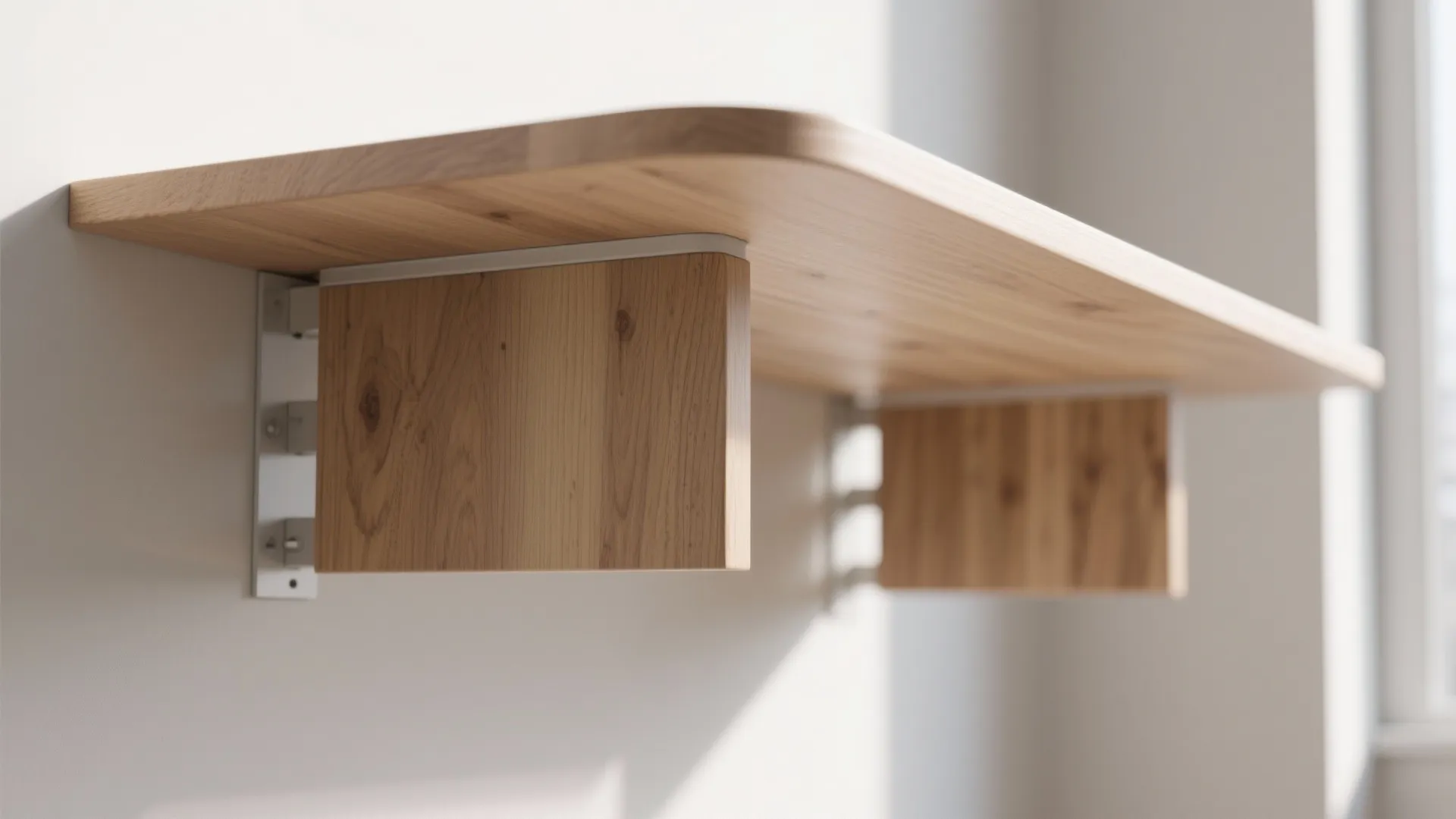 7. Floating Table with Hidden Legs