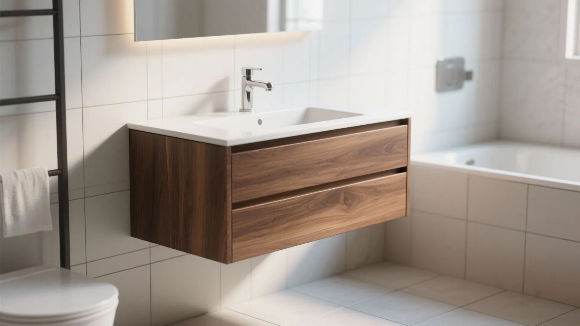 1. Floating Vanity Magic