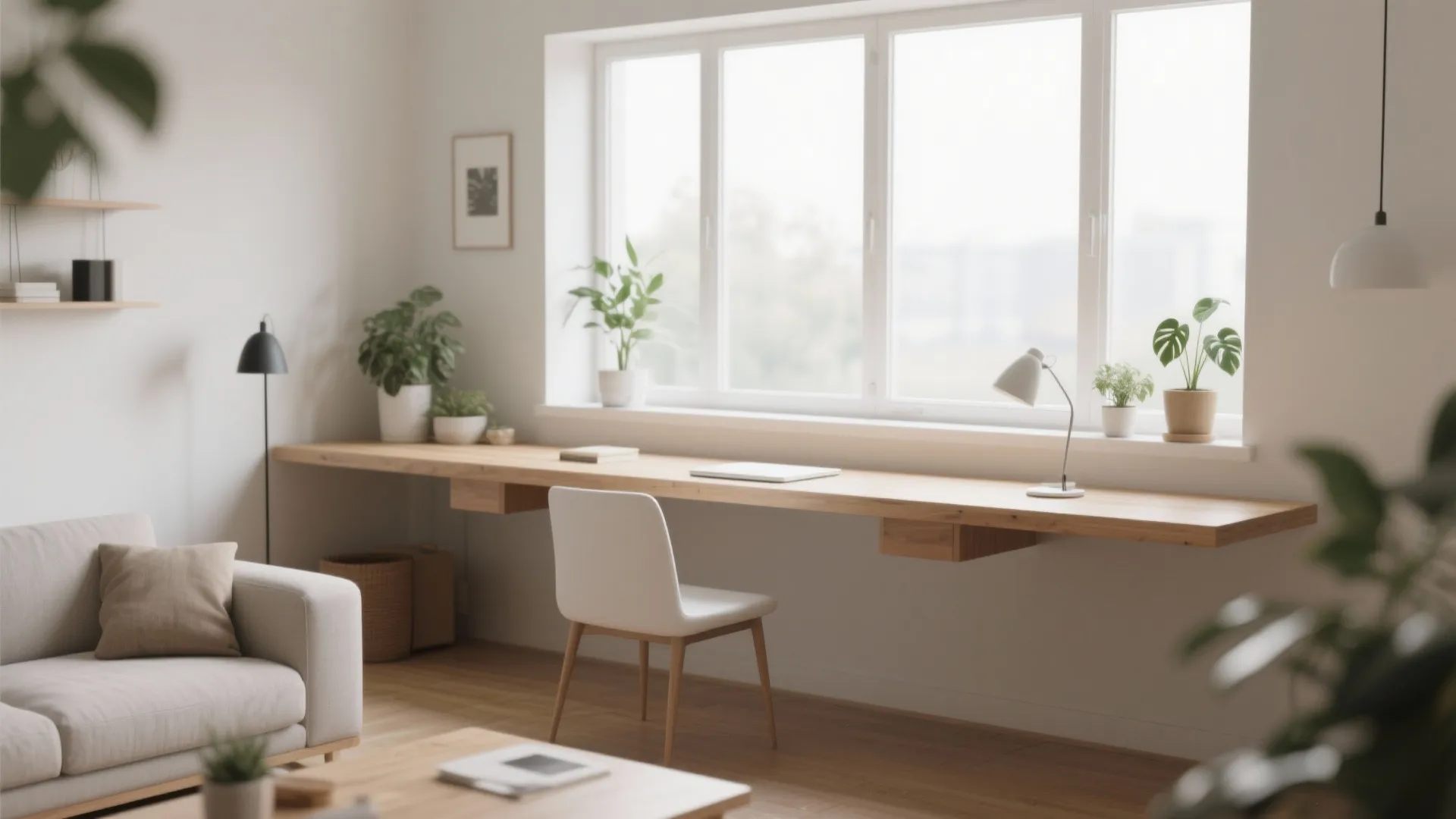 1. Floating Desk by the Window