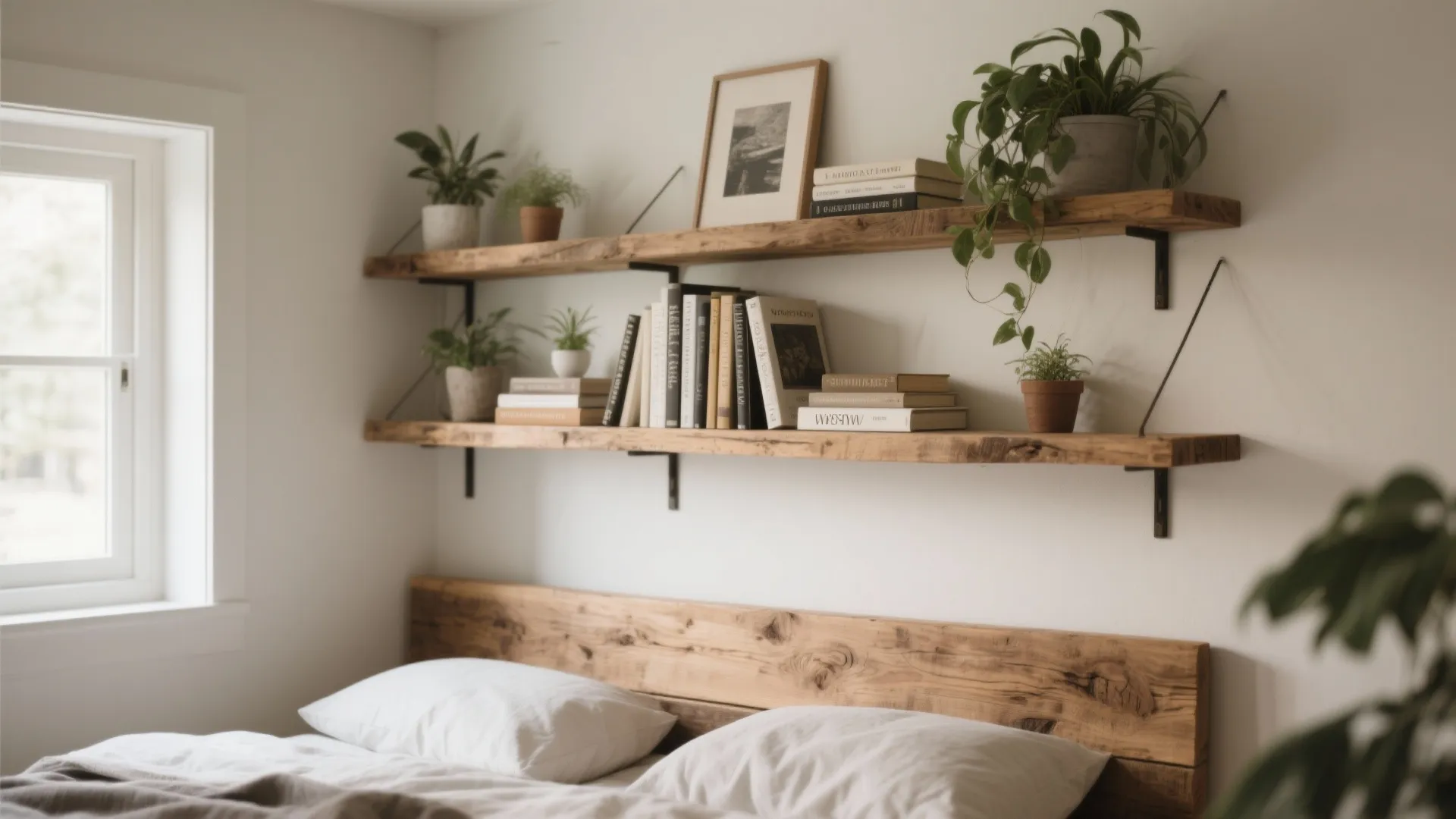 Floating Wooden Shelves