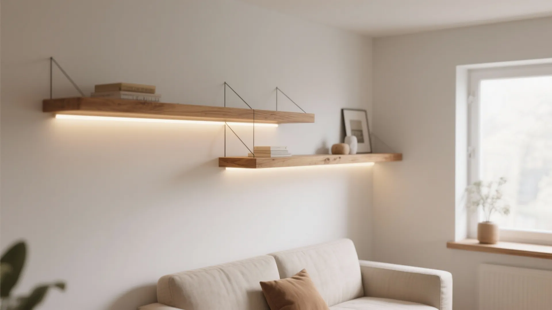 Floating Wooden Shelves
