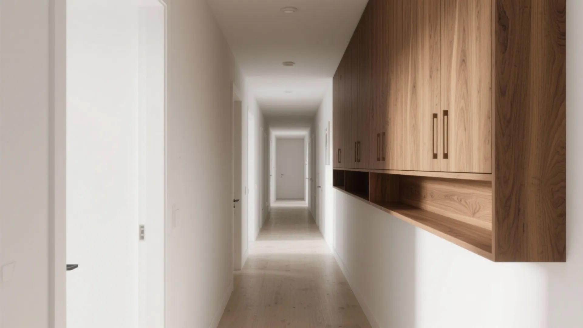 Floating Wooden Cabinets