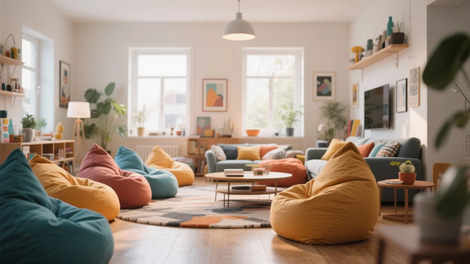7. Floor Bean Bag Loungers