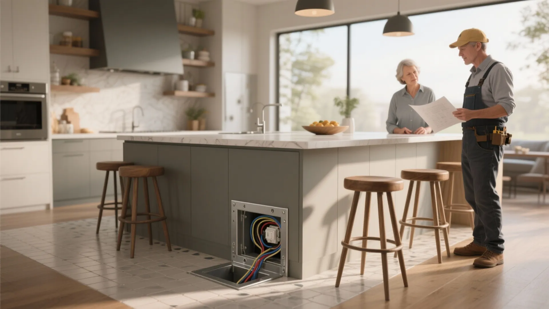 5. Floor boxes and dedicated appliance circuits