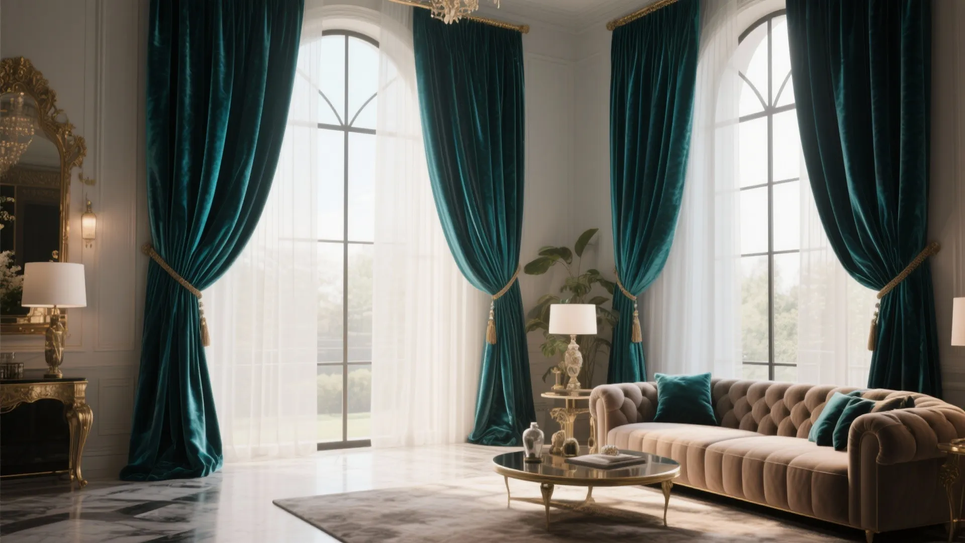 8. Floor-to-Ceiling Curtains