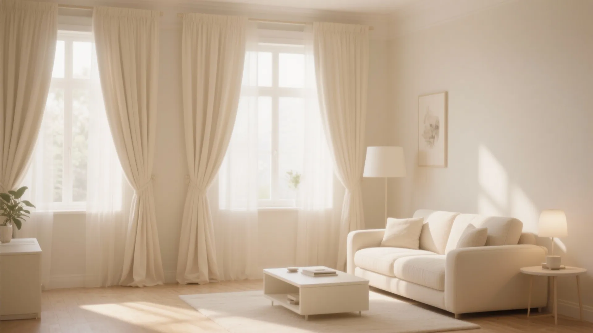 3. Floor-to-Ceiling Curtains