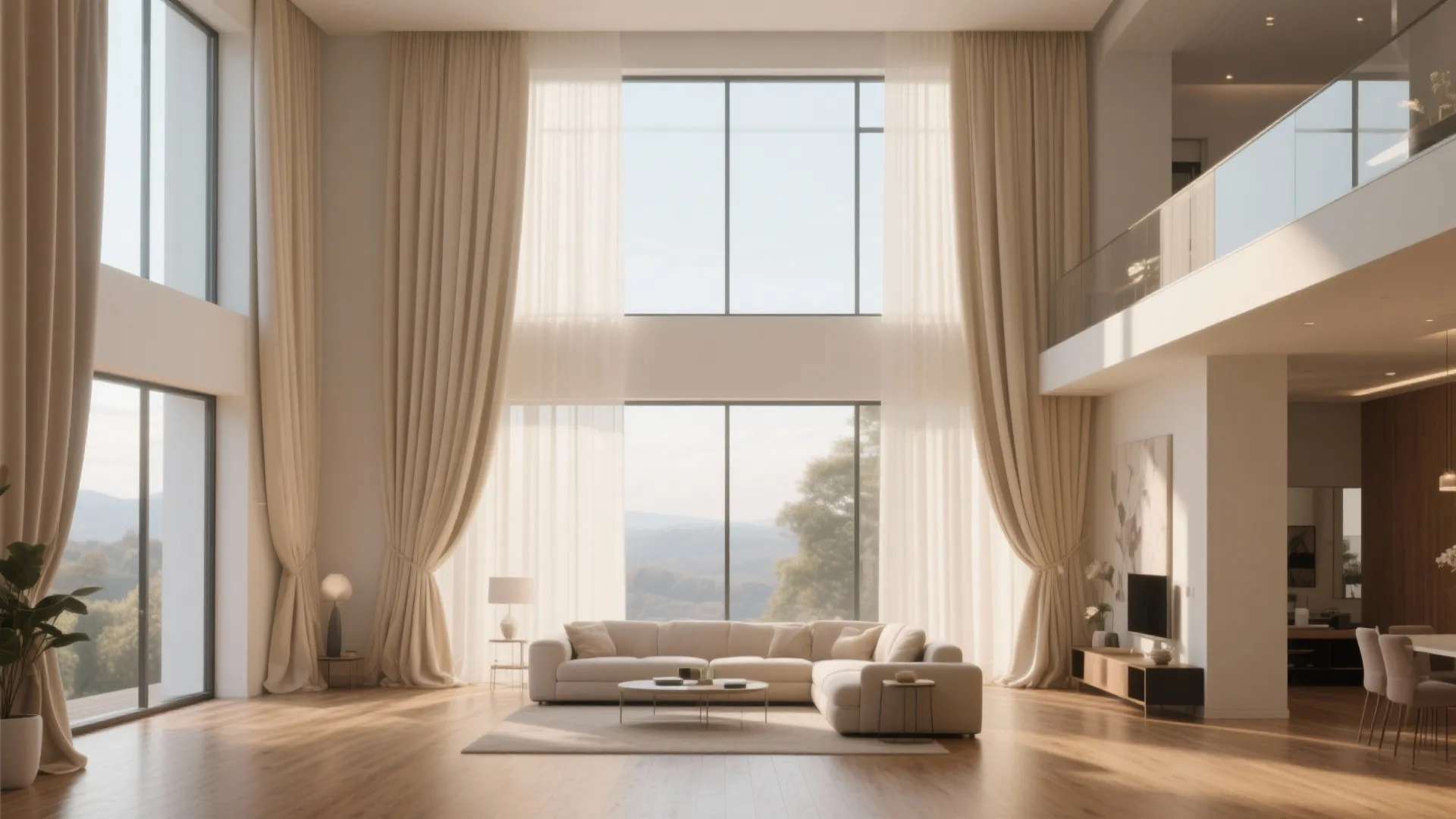 Floor-to-Ceiling Curtains