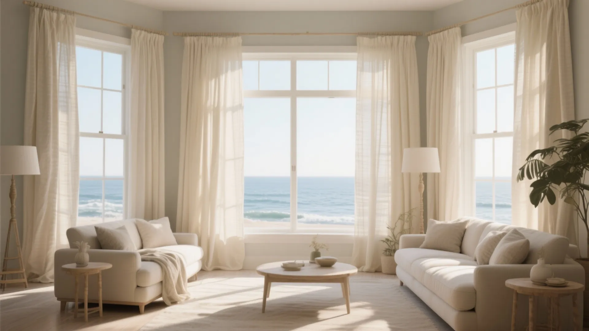 1. Floor-to-Ceiling Linen Drapes