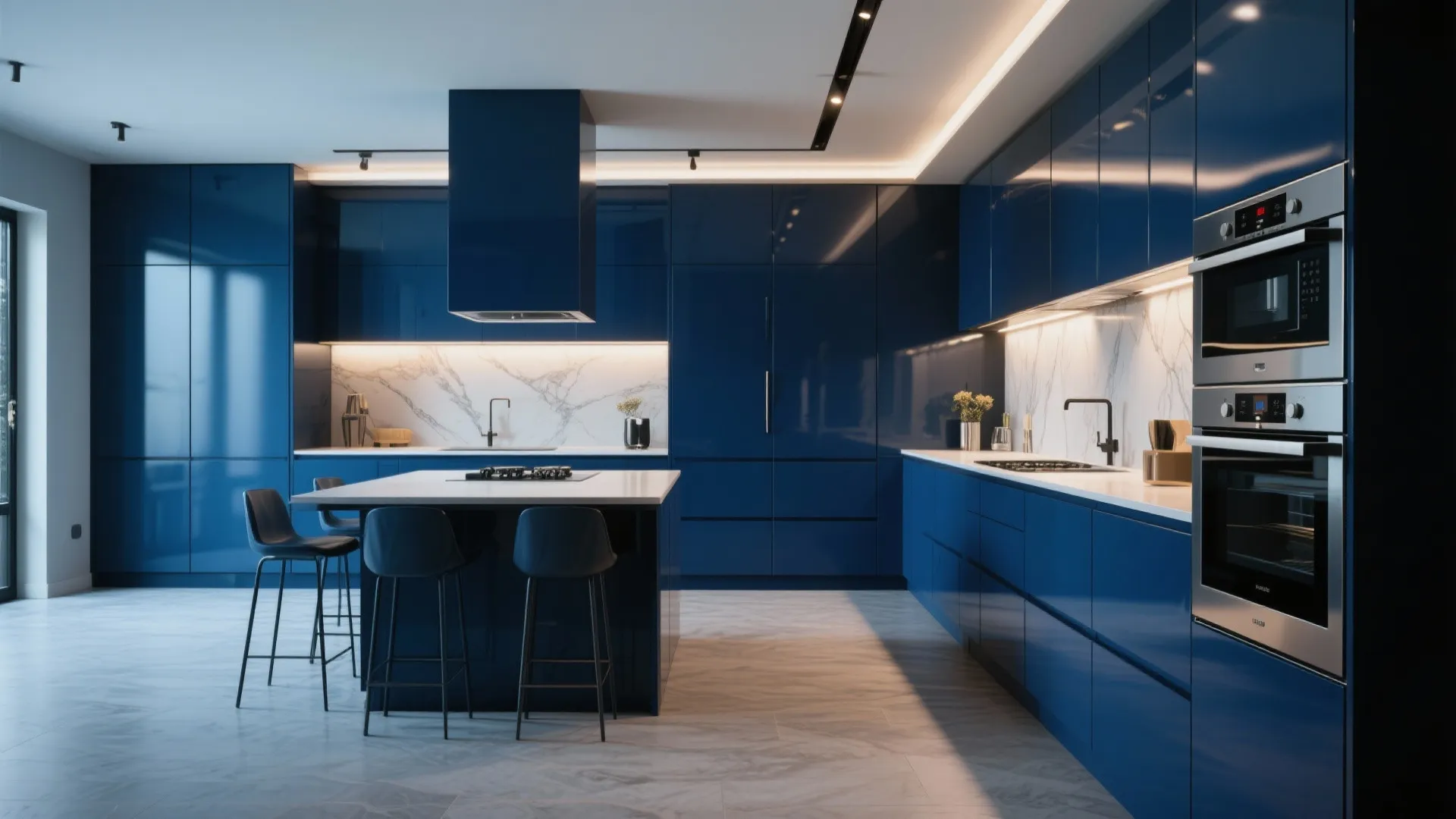 9. Floor-to-Ceiling Navy