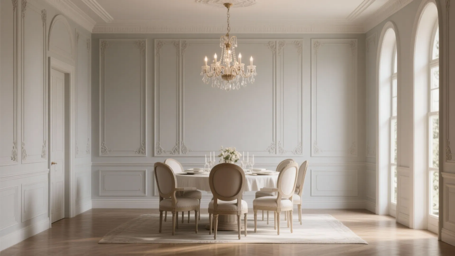 5. Floor-to-Ceiling Raised Panels