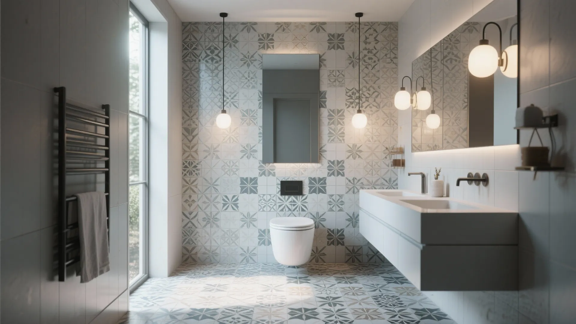 9. Floor-to-Ceiling Tile