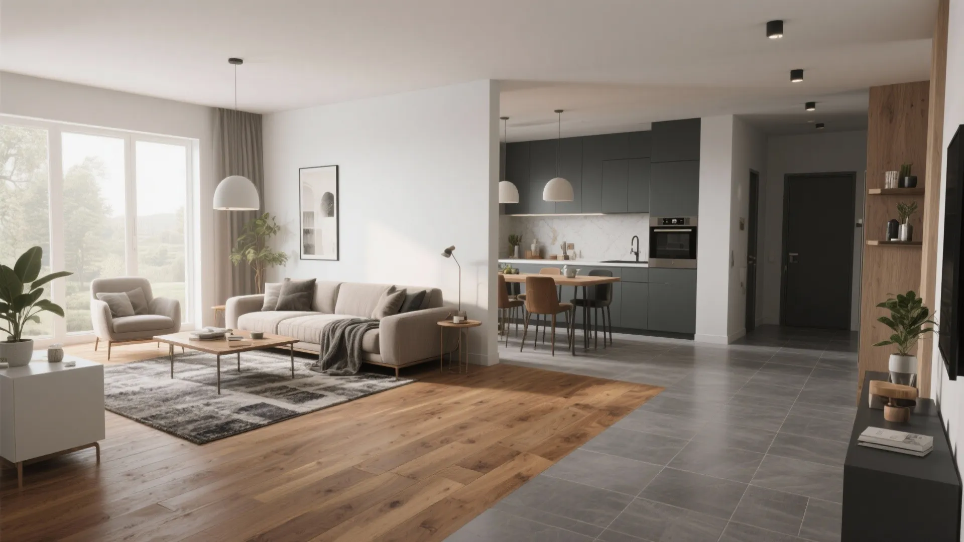 3. Zone with Color and Flooring