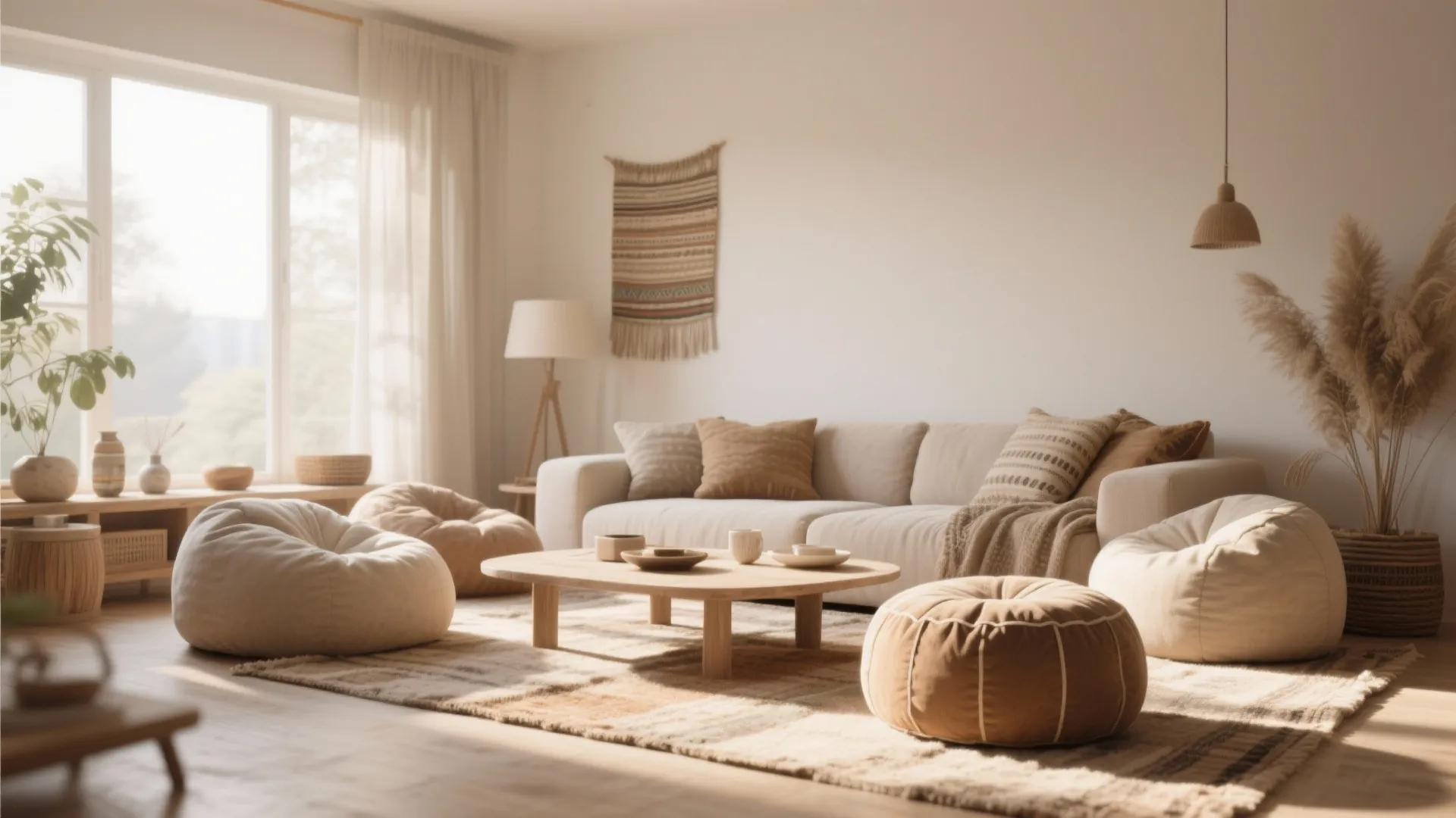 1. Floor Cushions and Poufs