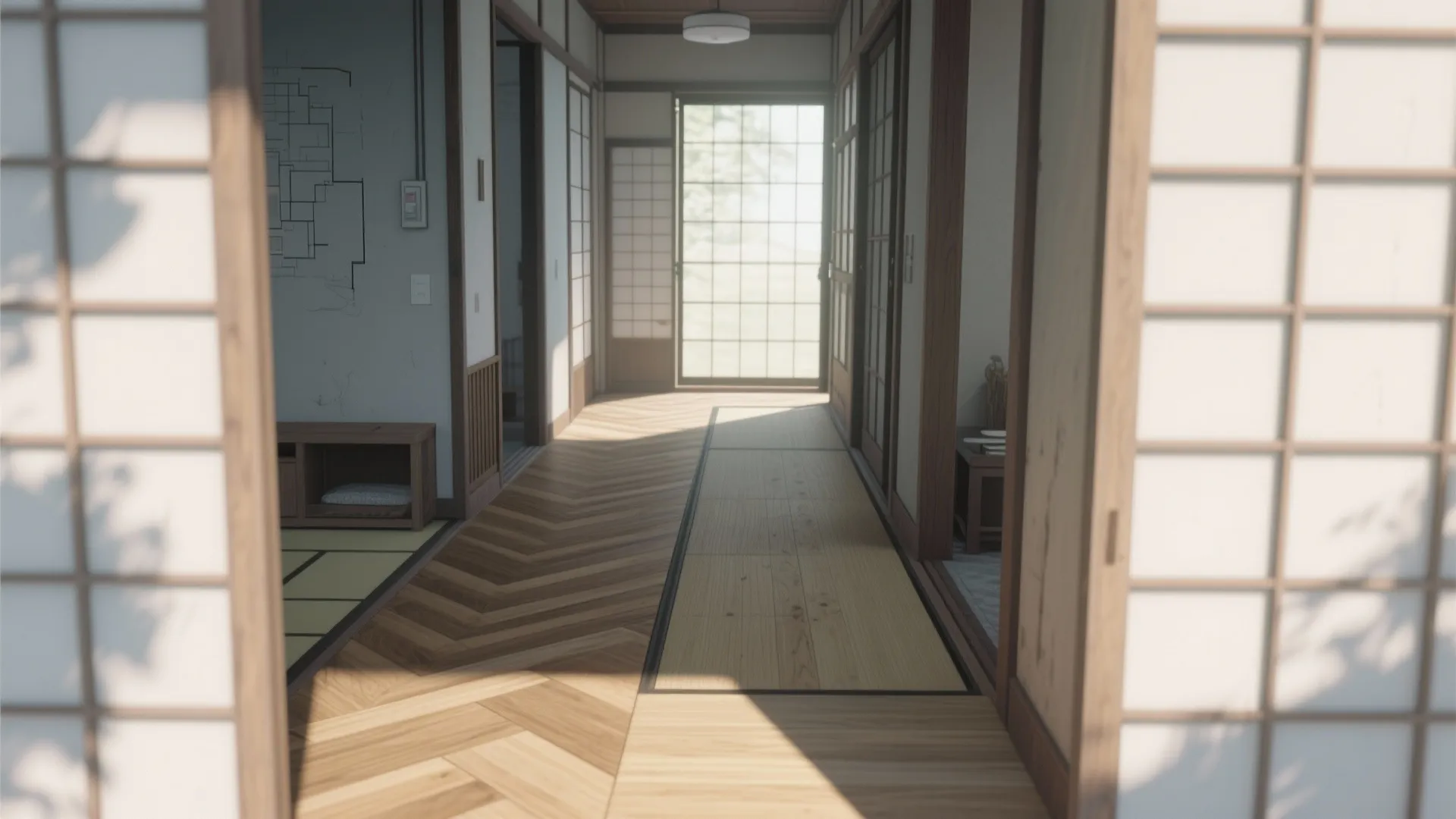 Tips 7: 床材の“方向性”で動線を案内｜動線規律が自然に身につく