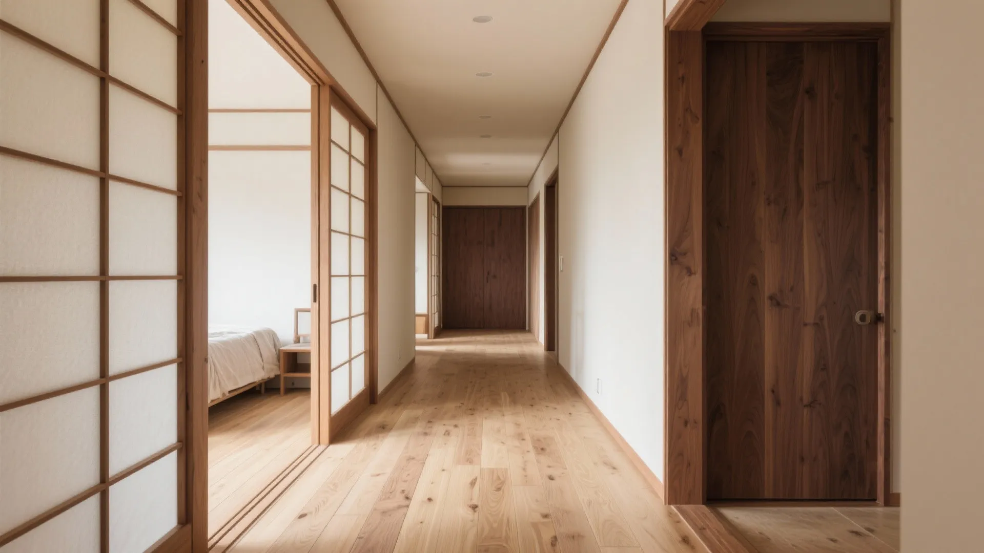 Tips 3: 連動する床材と色のグラデーションで“つながり”を作る（日式風格×素材）