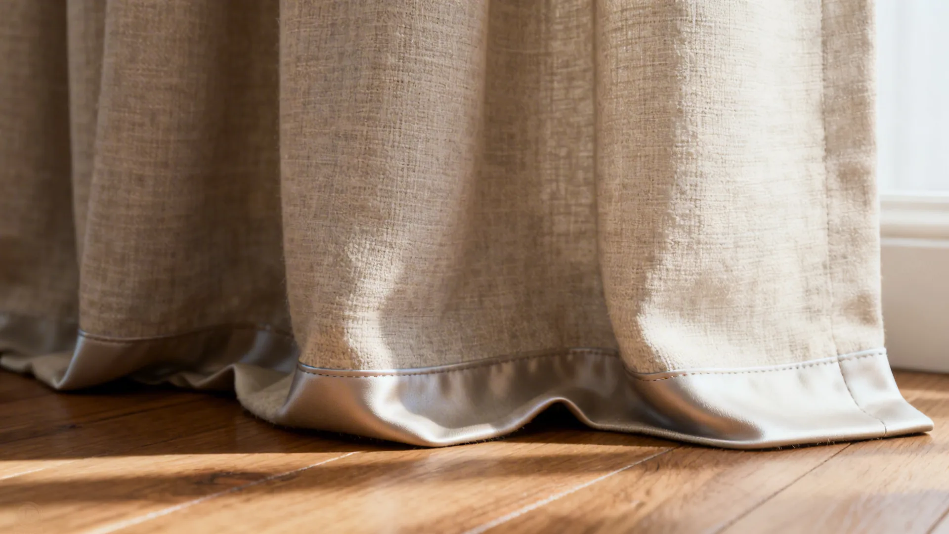 2. Use floor-grazing hems for a luxe look