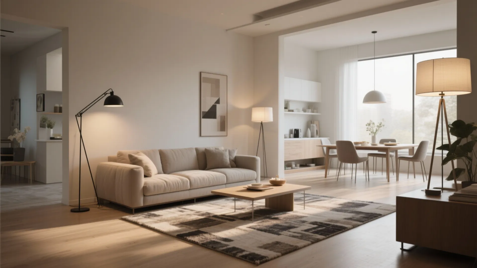 7. Floor Lamps for Flexible Zones