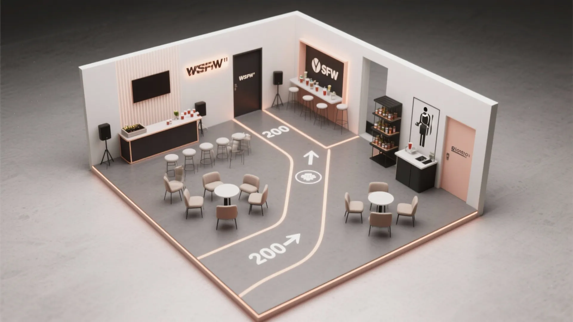 5. Clear traffic flow and simple floor mapping